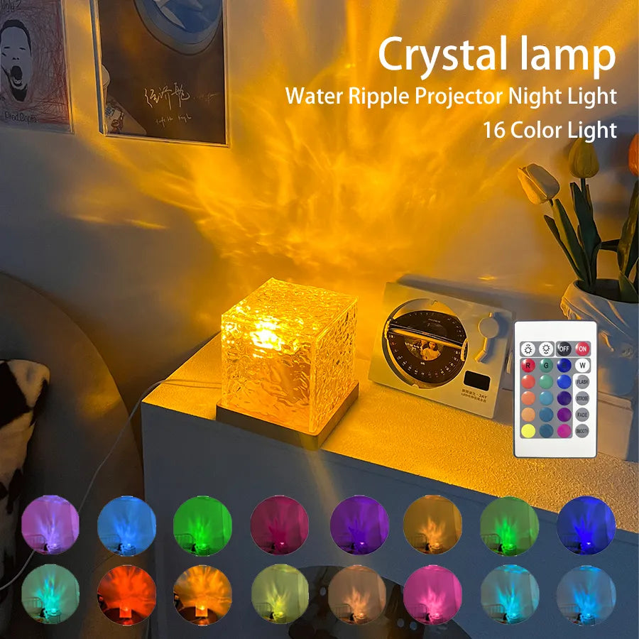 Flame Crystal Lamp